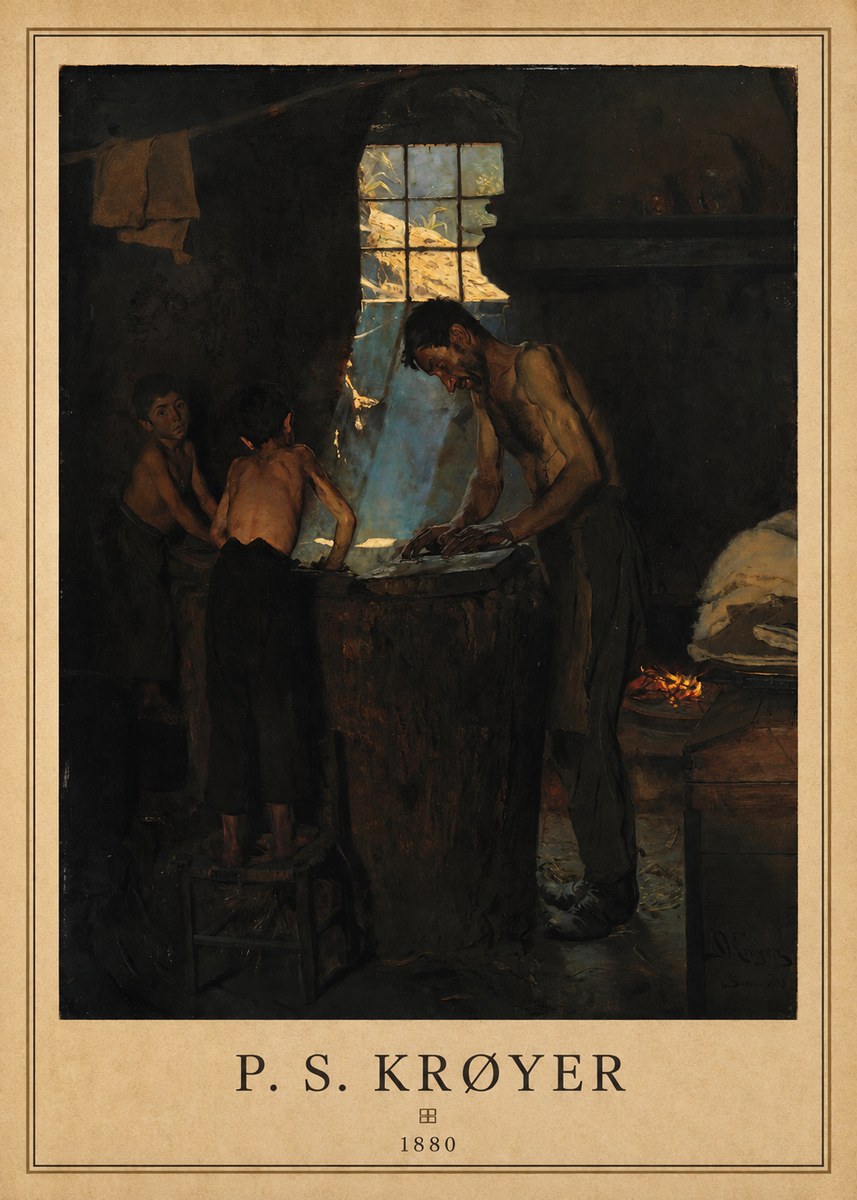 P.S. Krøyer A Forge No6 - Plakat