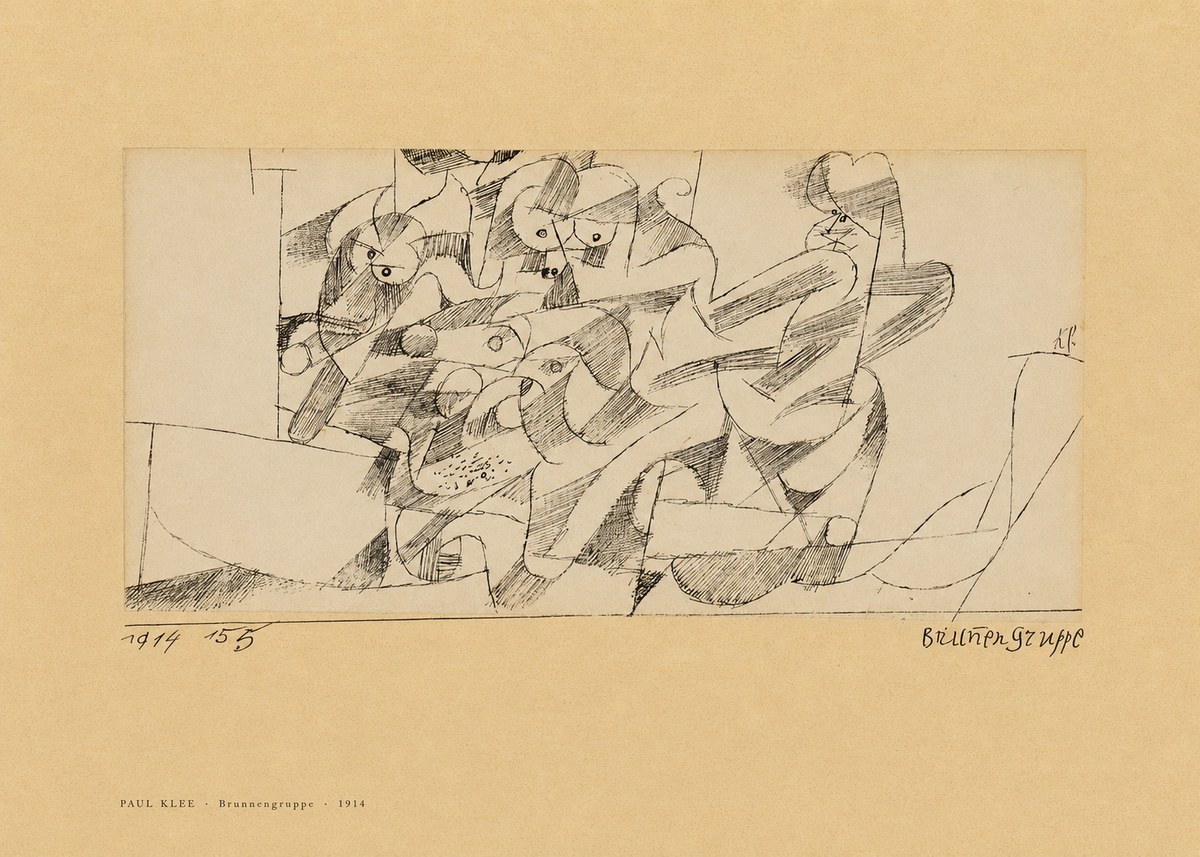 Paul Klee Brunnengruppe No6 - Plakat