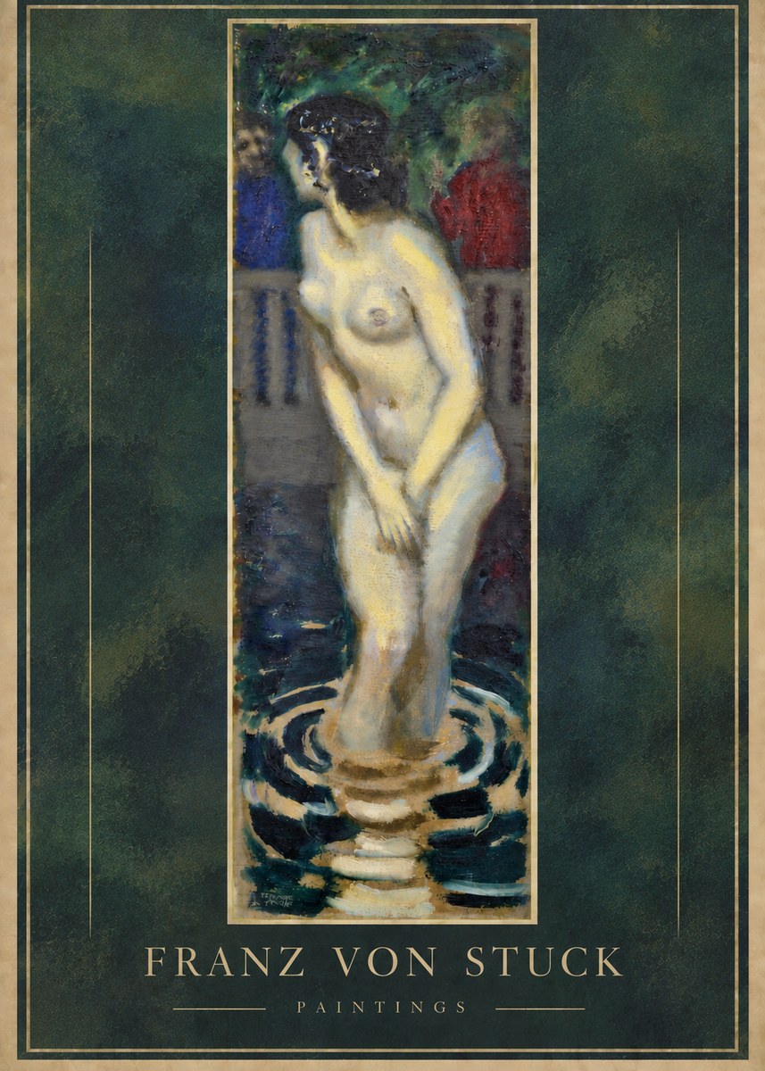 Franz von Stuck The Bather No4 - Plakat