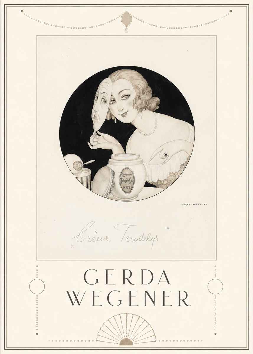 Gerda Wegener Crème Teindelys I No5 - Plakat