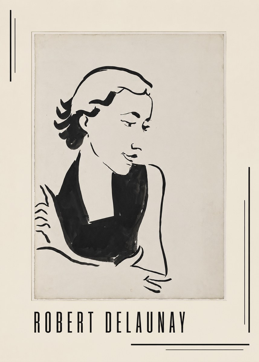 Robert Delaunay Figure Study No1 - Plakat