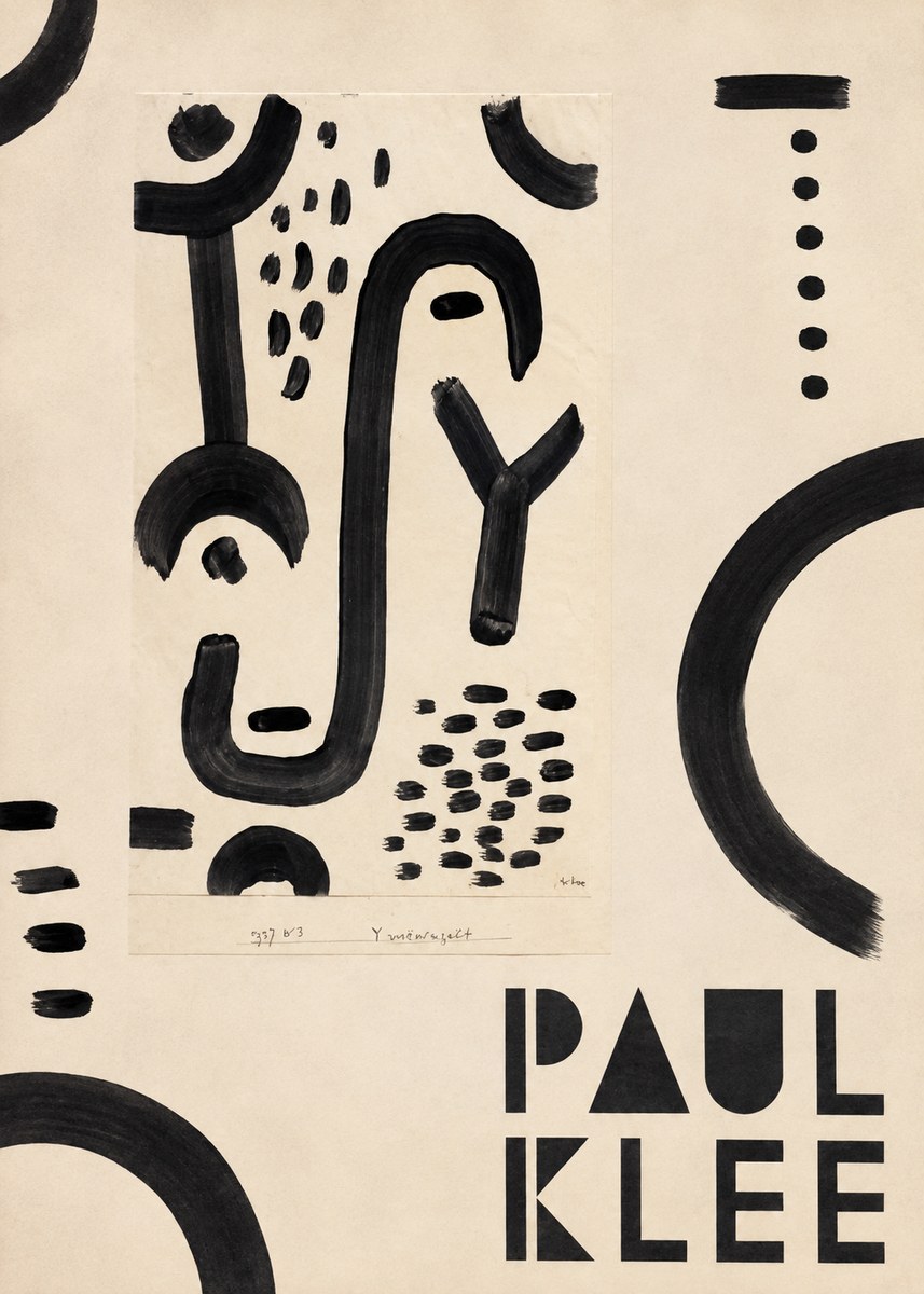 Paul Klee Face of the Goddess No5 - Plakat