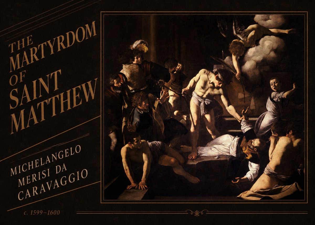 Michelangelo Merisi da Caravaggio The Martyrdom of Saint Matthew No3 - Plakat