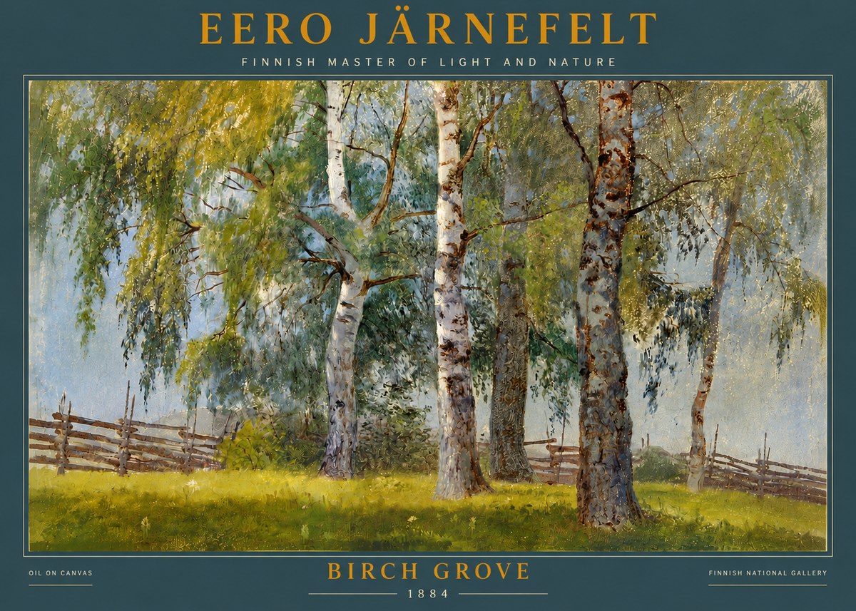 Eero Järnefelt Birch Grove No4 - Plakat