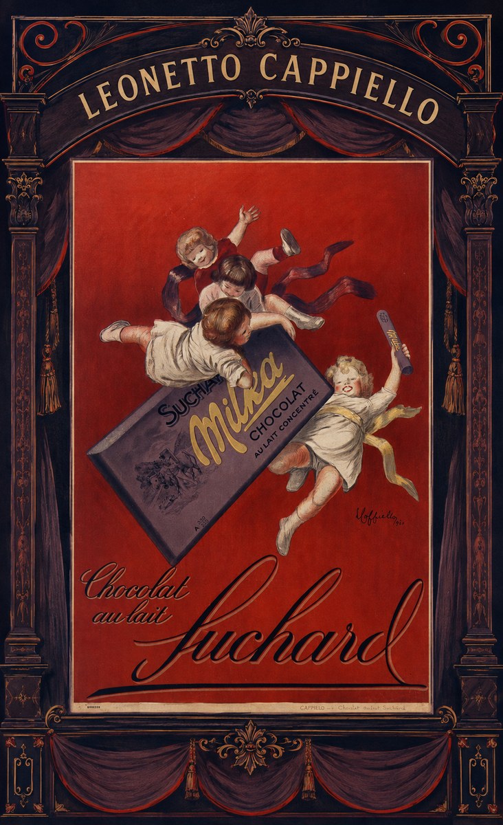 Leonetto Cappiello Suchard Milka Chocolat No4 - Plakat