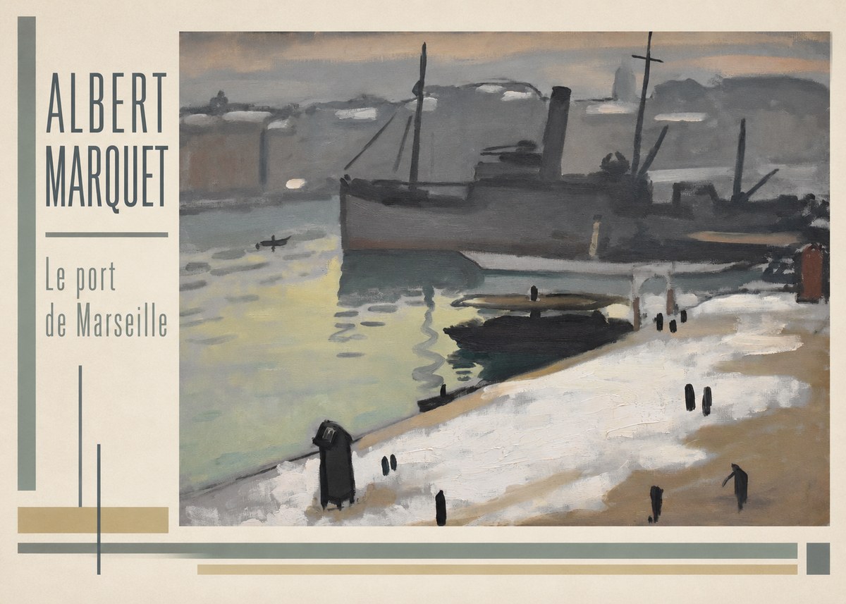Albert Marquet Le Port De Marseille II No3 - Plakat