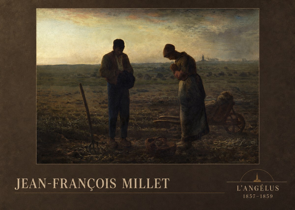 Jean-François Millet L'angélus II No2 - Plakat