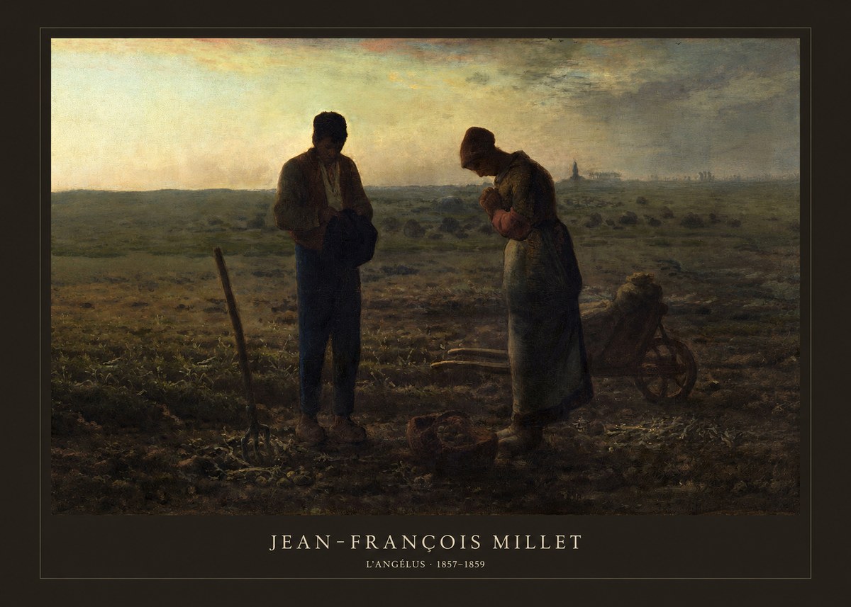 Jean-François Millet L'angélus II No4 - Plakat