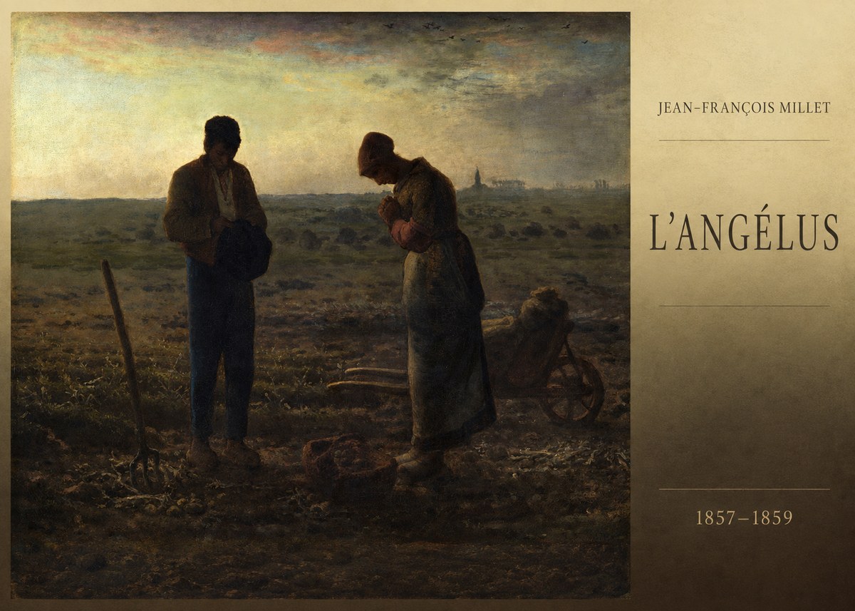 Jean-François Millet L'angélus II No6 - Plakat