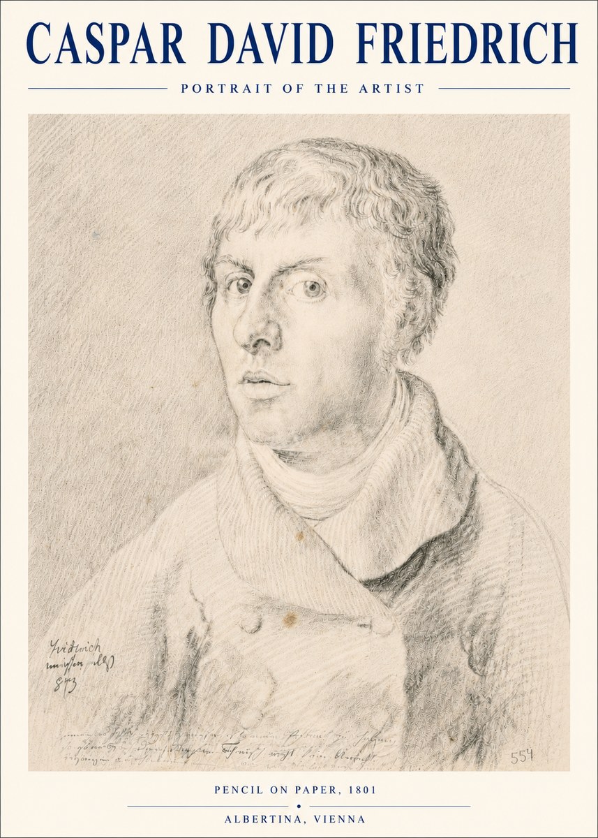 Caspar David Friedrich Portrait of the Artist No4 - Plakat