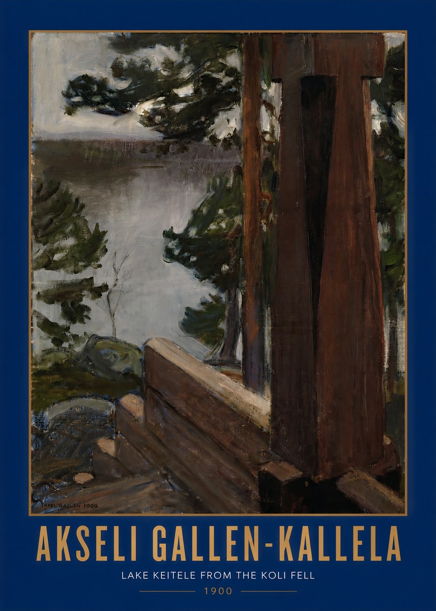 Akseli Gallen-Kallela Lake Keitele from the Koli Fell No2 - Plakat