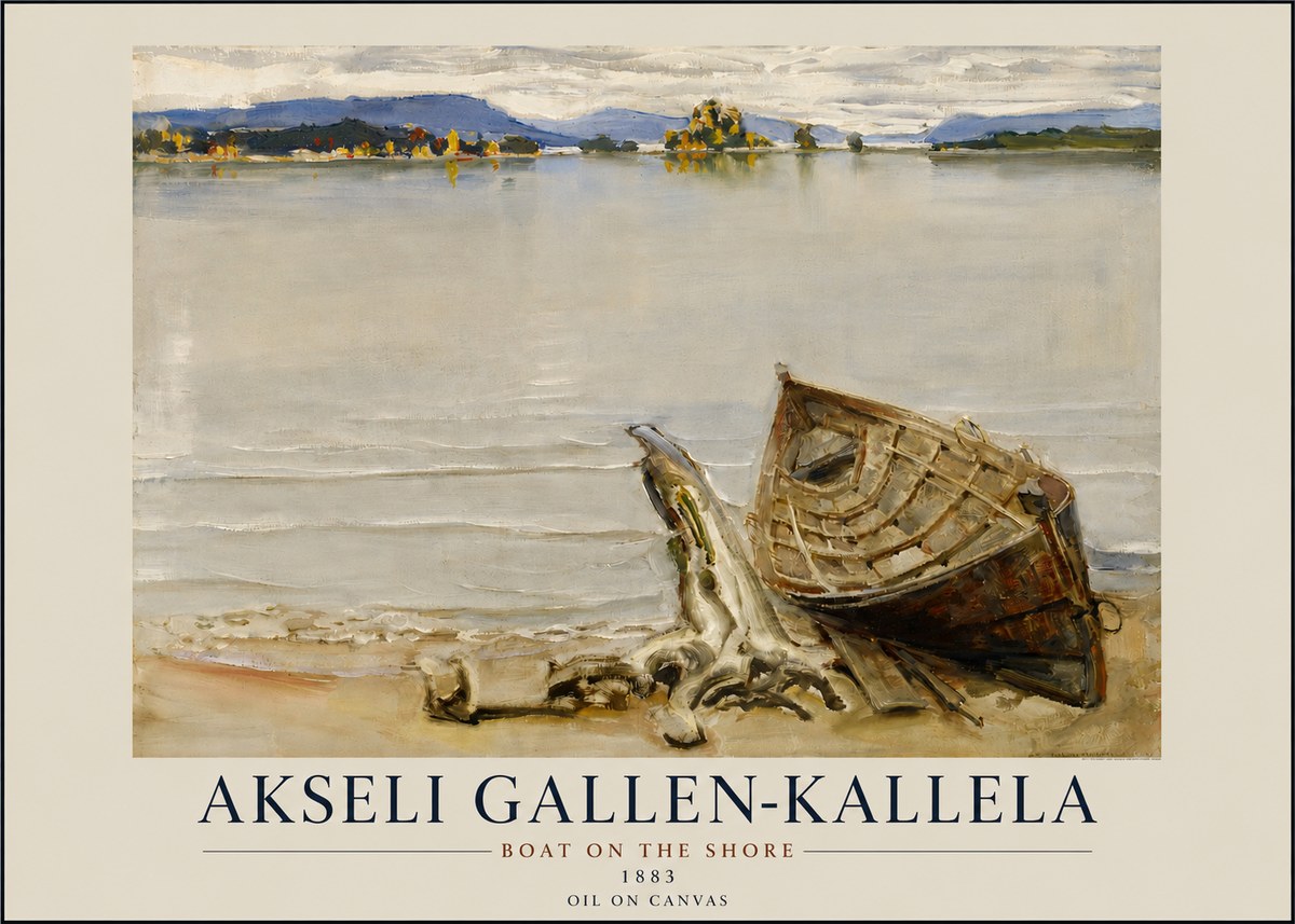 Akseli Gallen-Kallela Boat on the Shore No3 - Plakat