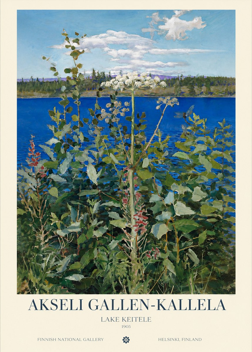 Akseli Gallen-Kallela Summer Day on the Lake No6 - Plakat