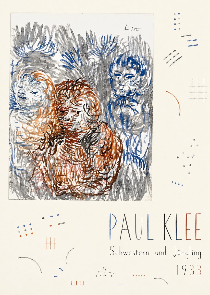 Paul Klee Schwestern Und Jüngling No5 - Plakat