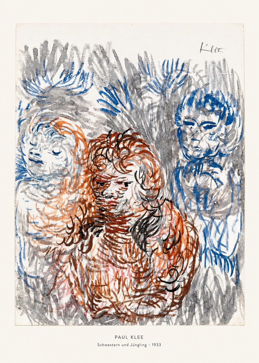 Paul Klee Schwestern Und Jüngling No6 - Plakat