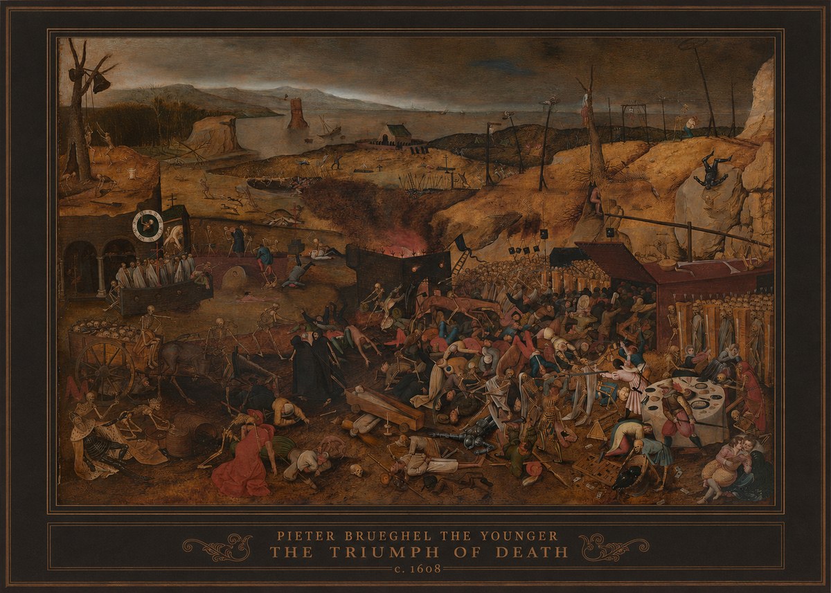 Pieter Bruegel The Triumph of Death II No1 - Plakat