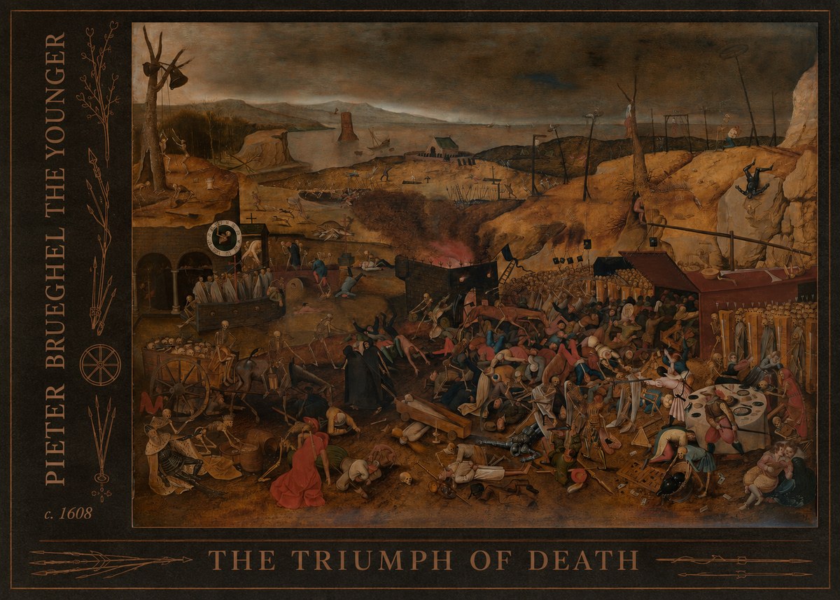 Pieter Bruegel The Triumph of Death II No2 - Plakat