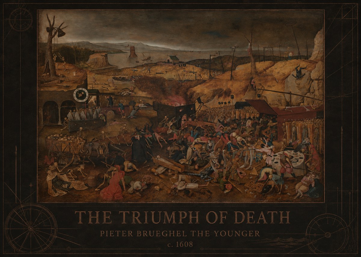 Pieter Bruegel The Triumph of Death II No4 - Plakat