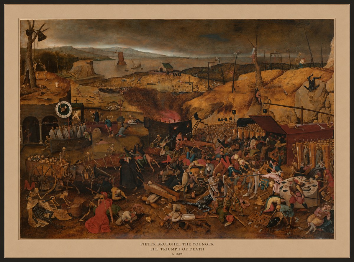 Pieter Bruegel The Triumph of Death II No6 - Plakat