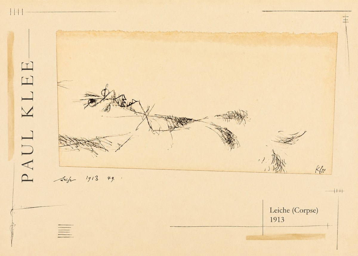 Paul Klee Leiche (Corpse) No2 - Plakat