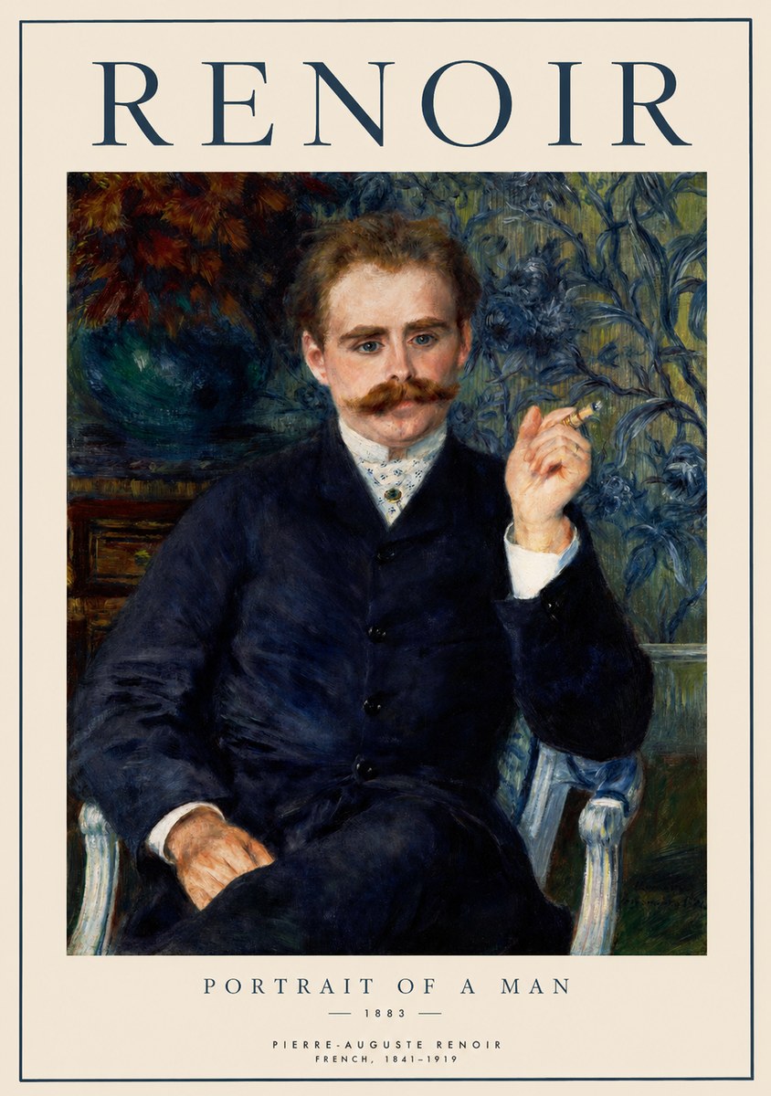 Renoir Portrait of a Man I No1 - Plakat