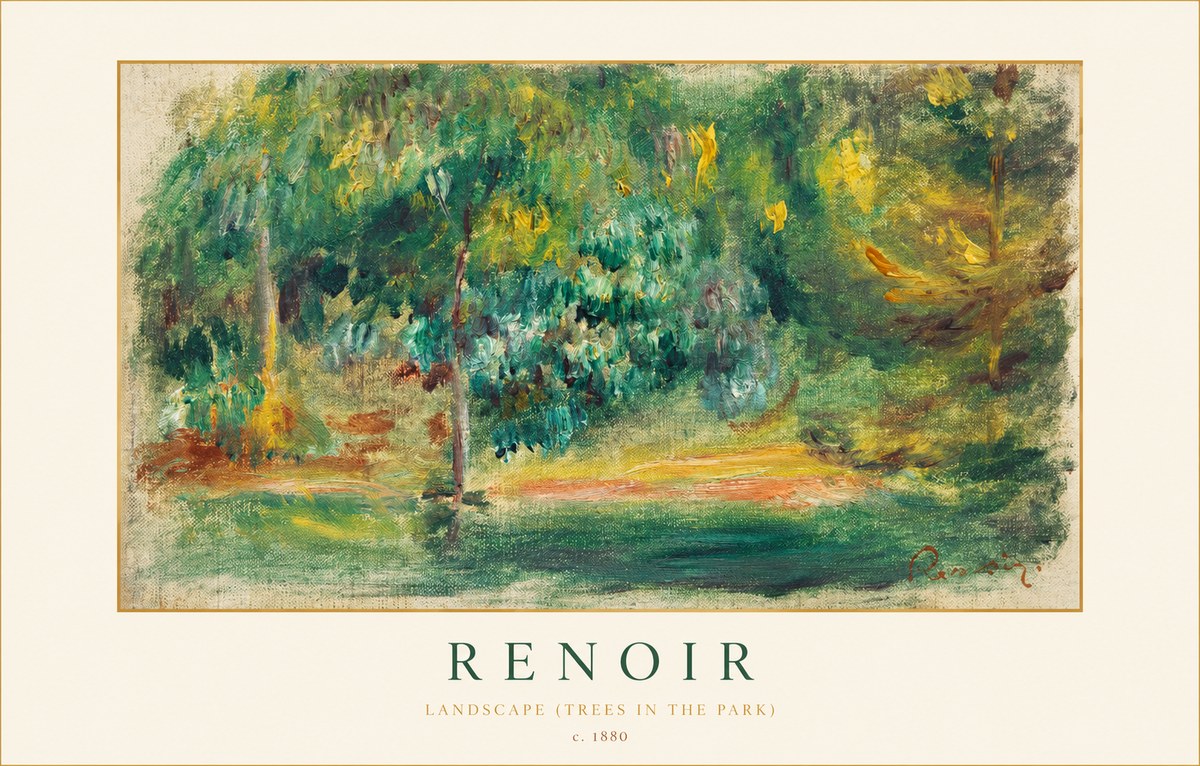 Renoir Landscape (Trees in the Park) No1 - Plakat