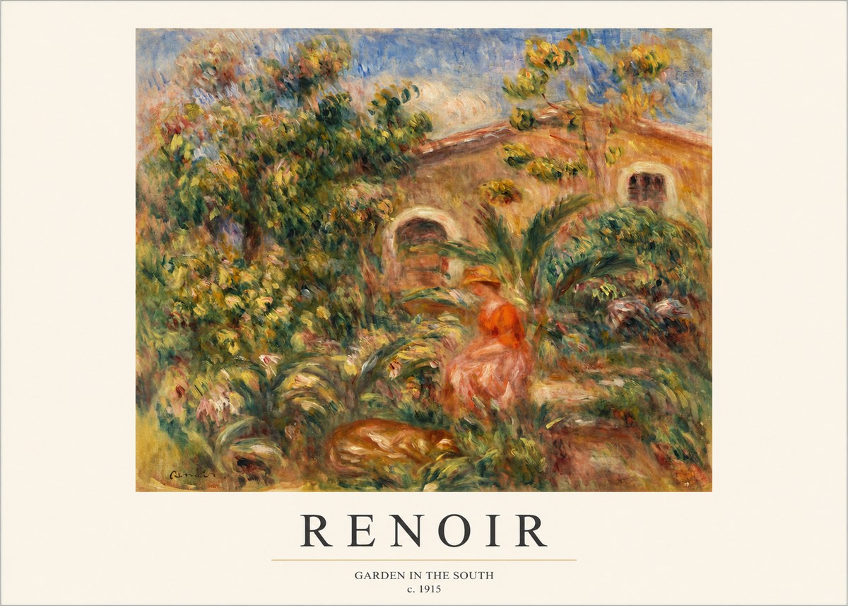 Renoir Garden in the South No1 - Plakat