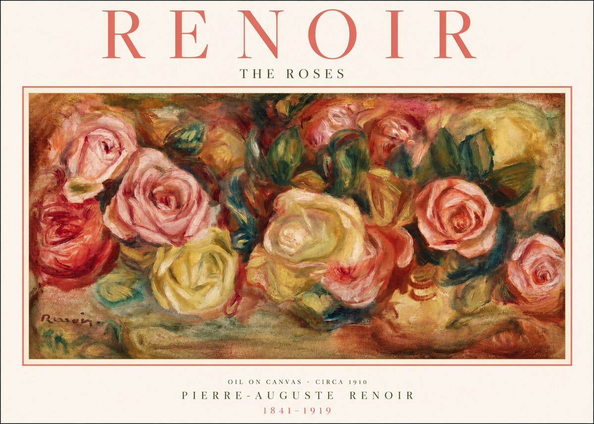 Renoir The Roses No2 - Plakat
