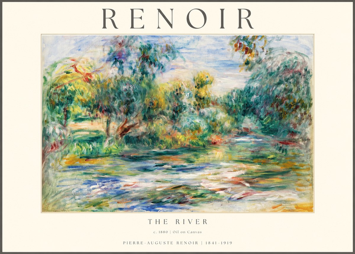 Renoir The River No1 - Plakat