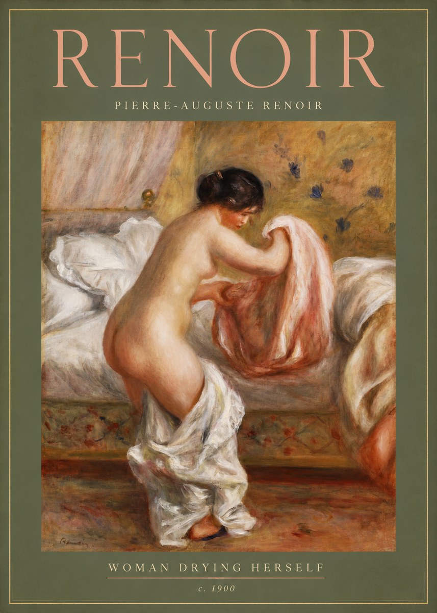 Renoir Woman Drying Herself No2 - Plakat