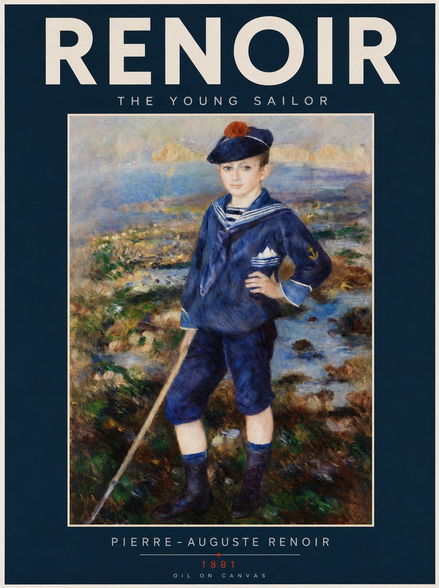 Renoir The Young Sailor No2 - Plakat