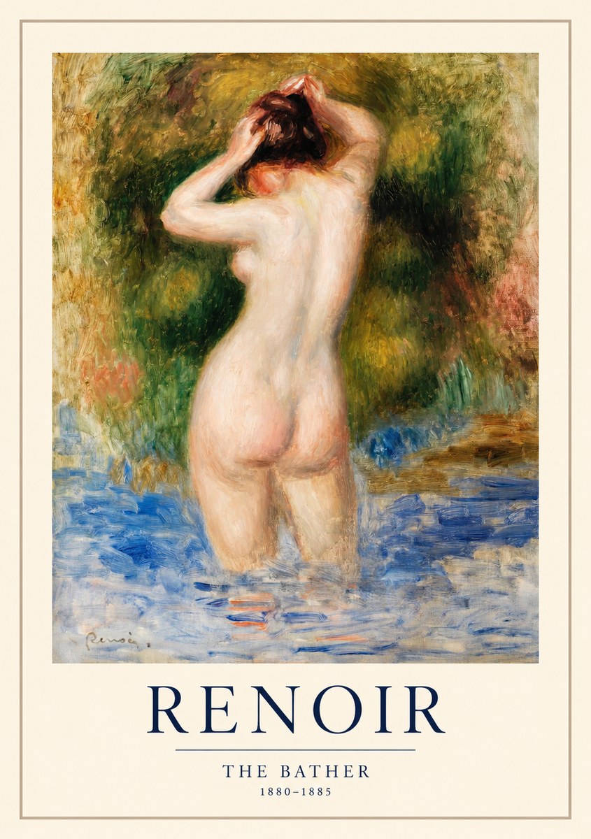 Renoir The Bather No1 - Plakat
