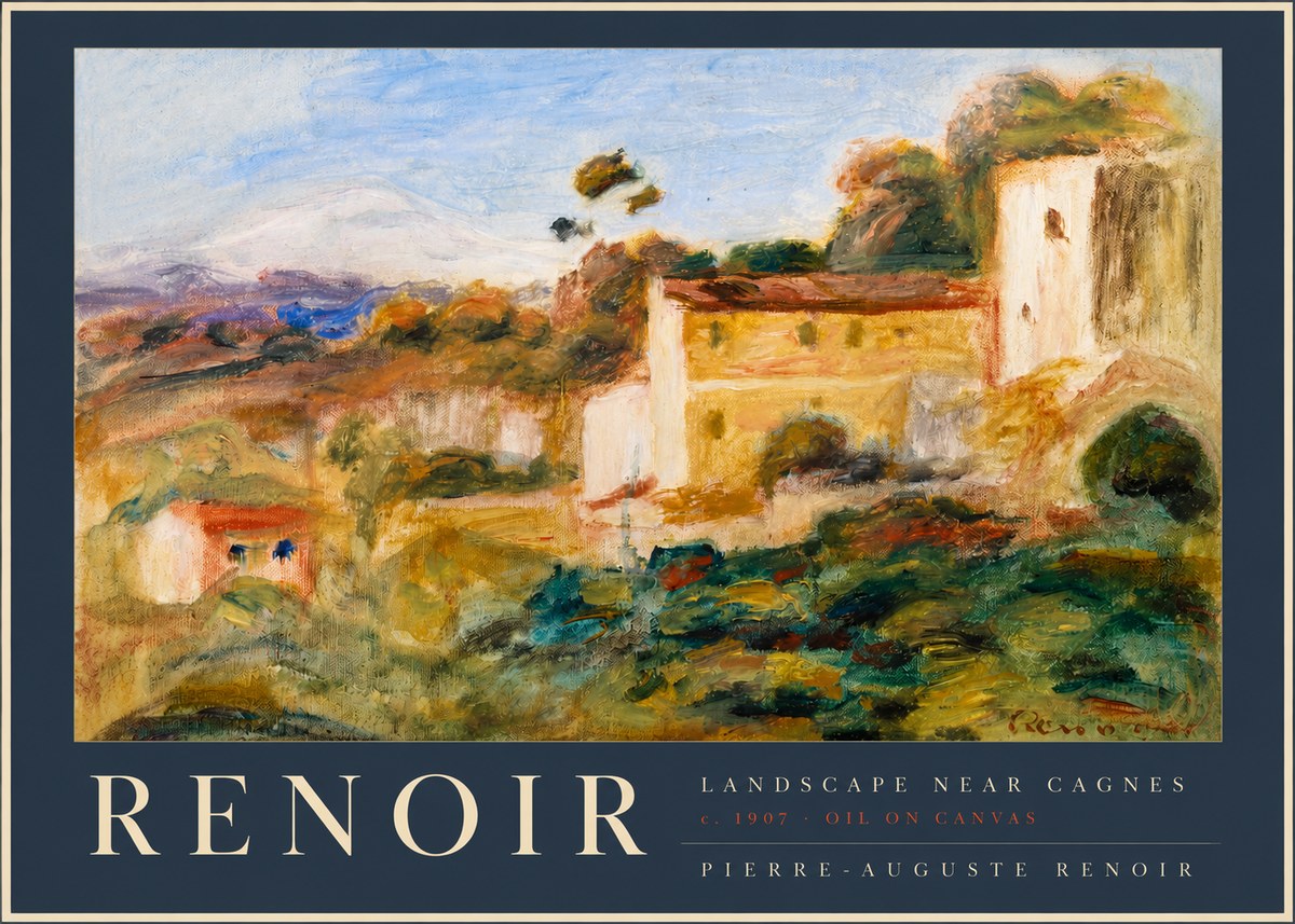 Renoir Landscape Near Cagnes II No2 - Plakat