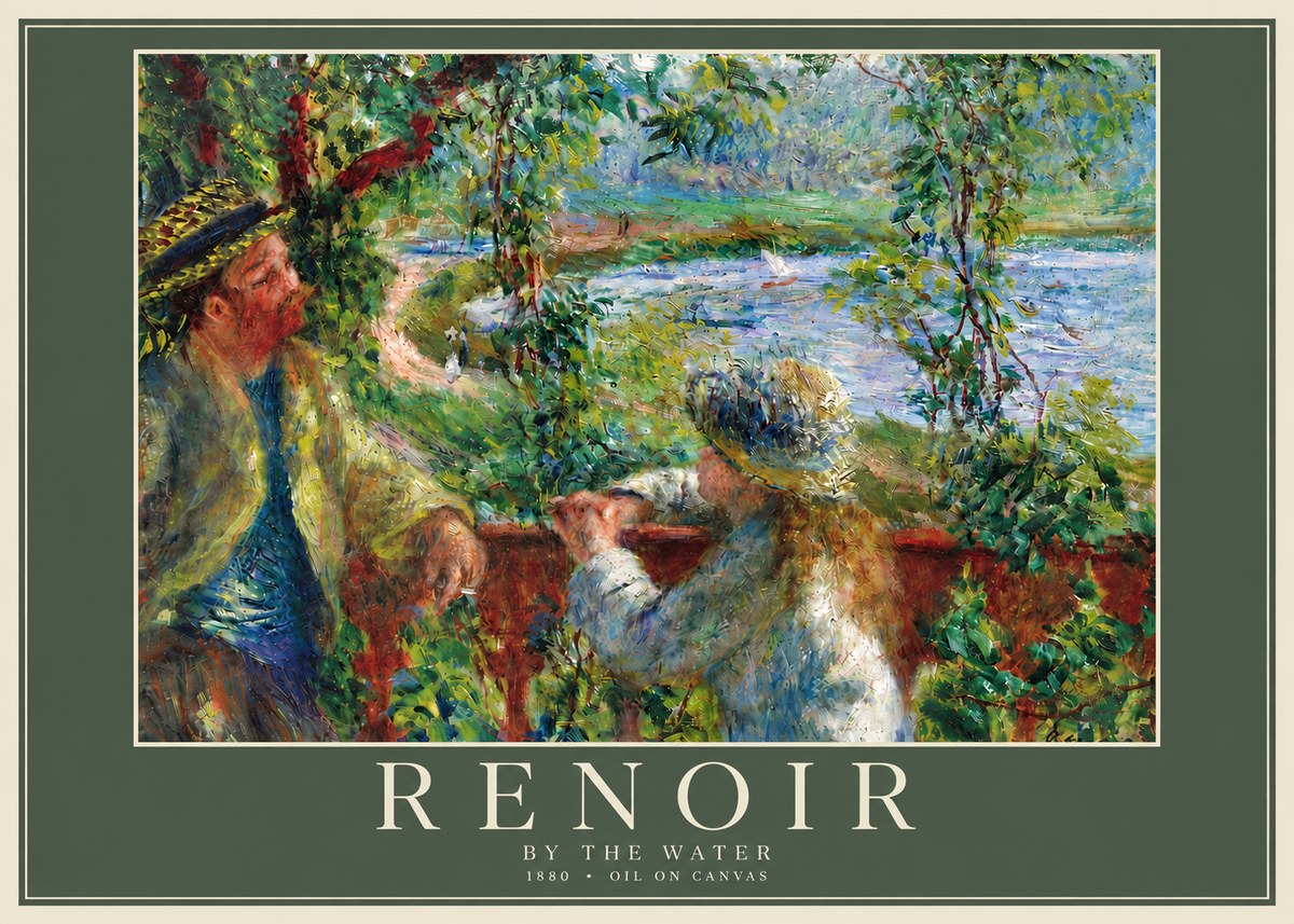 Renoir By the Water No6 - Plakat