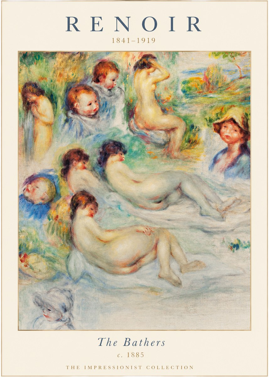 Renoir The Bathers II No1 - Plakat