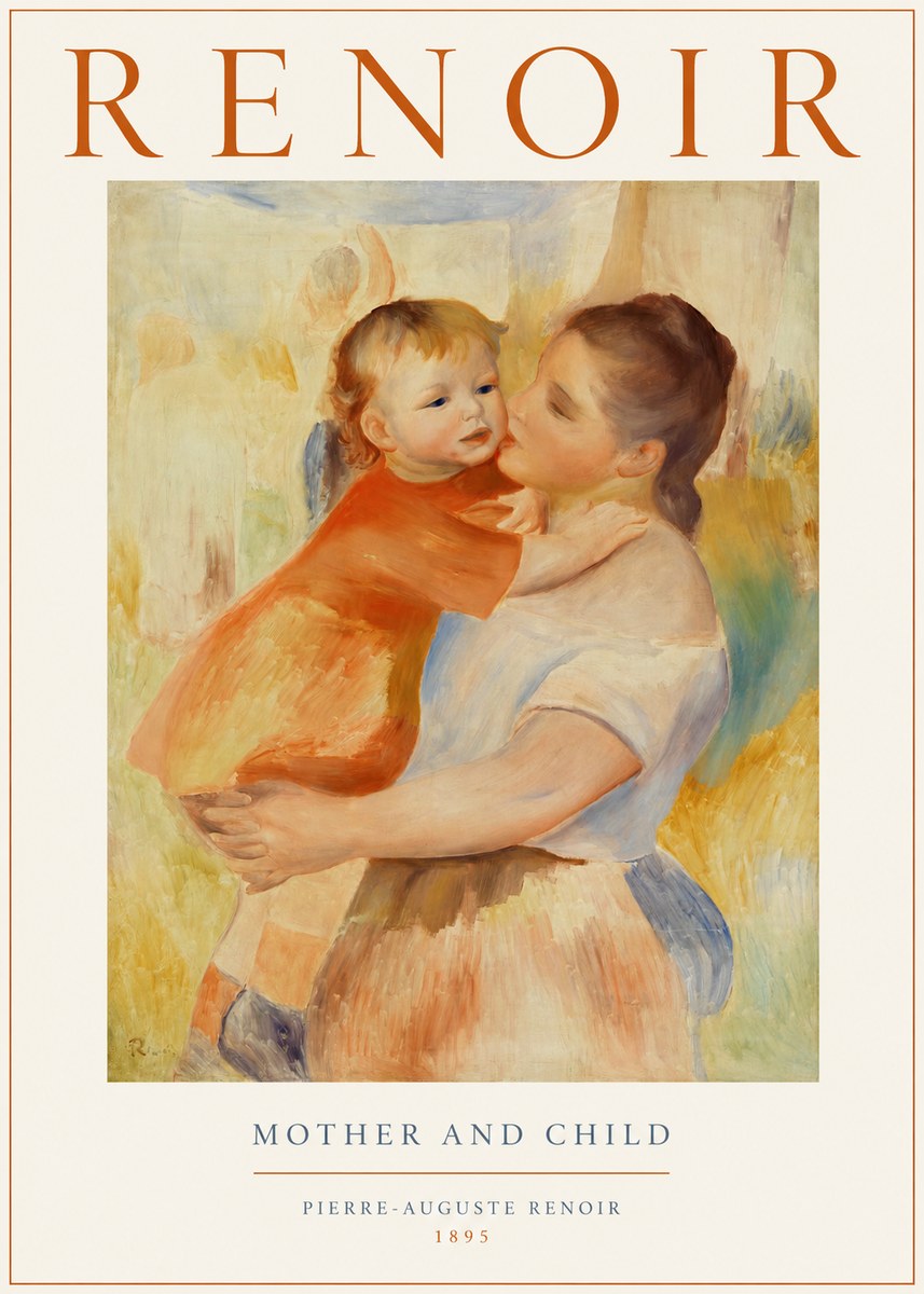 Renoir Mother and Child No1 - Plakat
