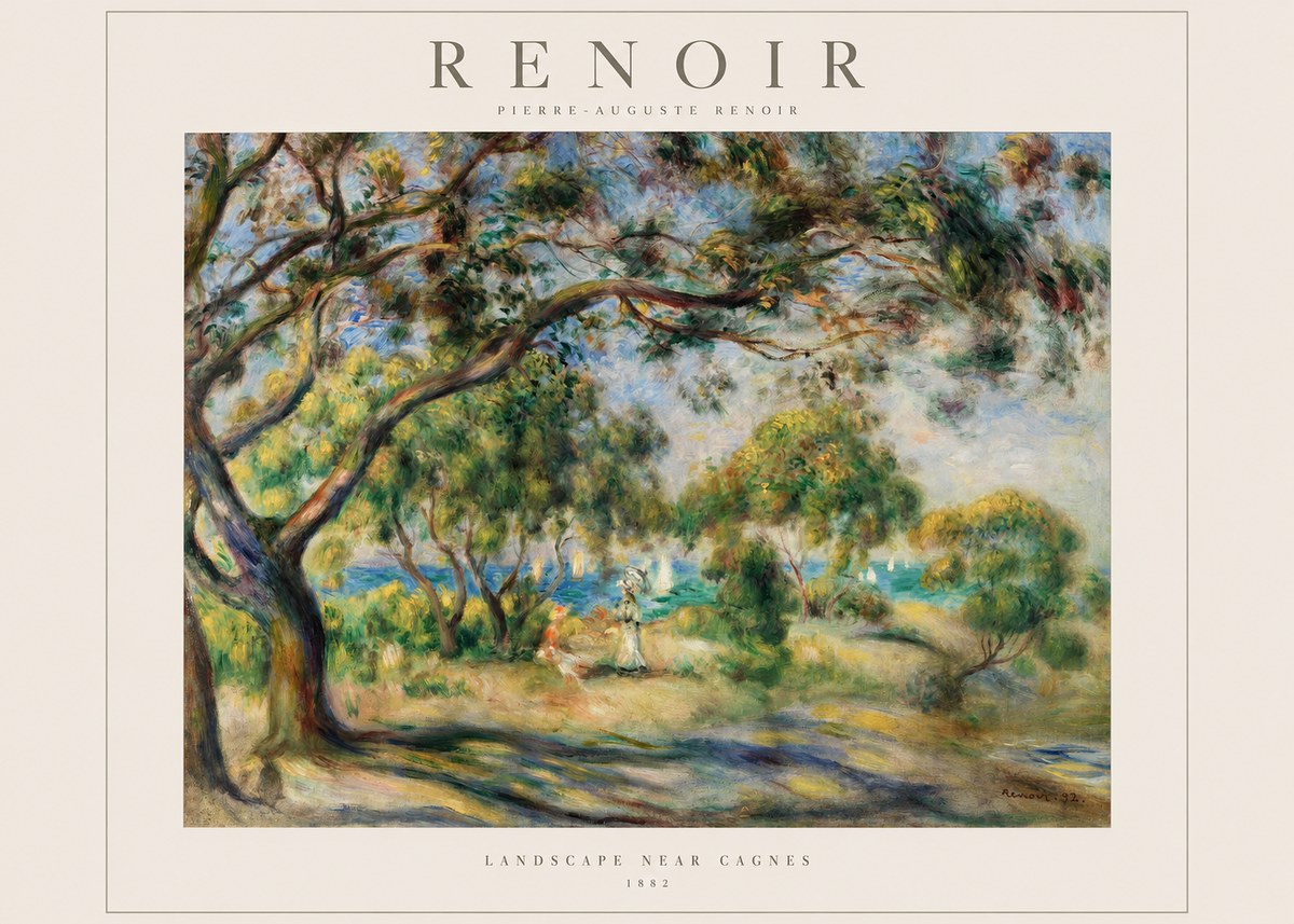 Renoir Landscape Near Cagnes IV No1 - Plakat