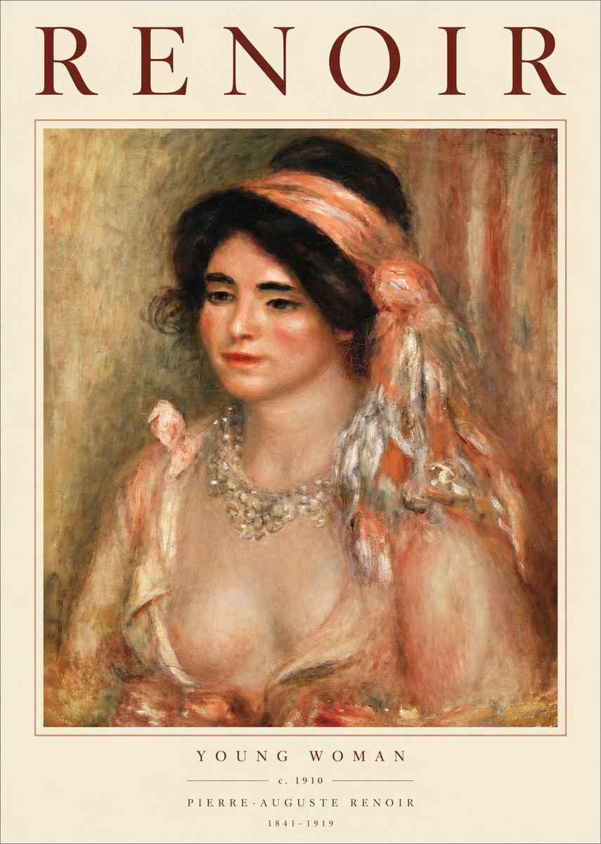 Renoir Half-length Woman No3 - Plakat