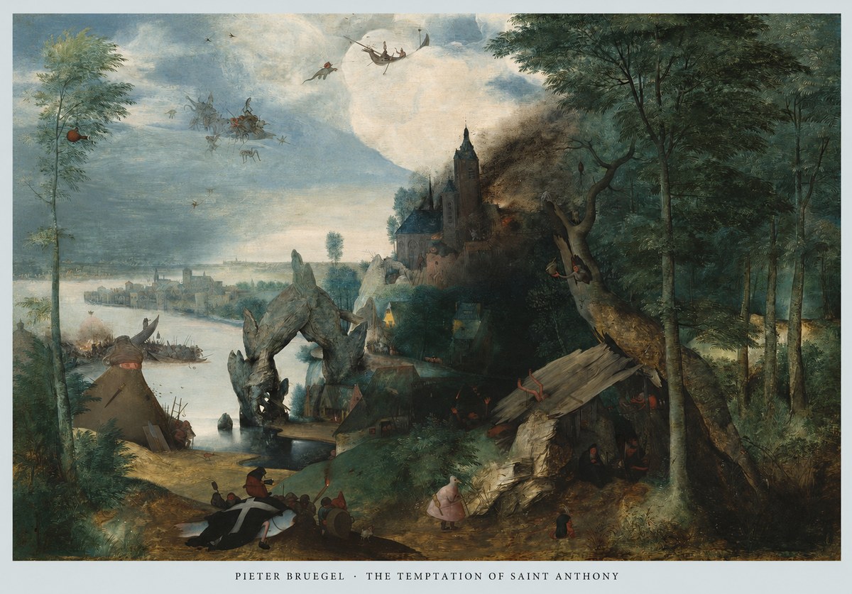 Pieter Bruegel The Temptation of Saint Anthony No6 - Plakat