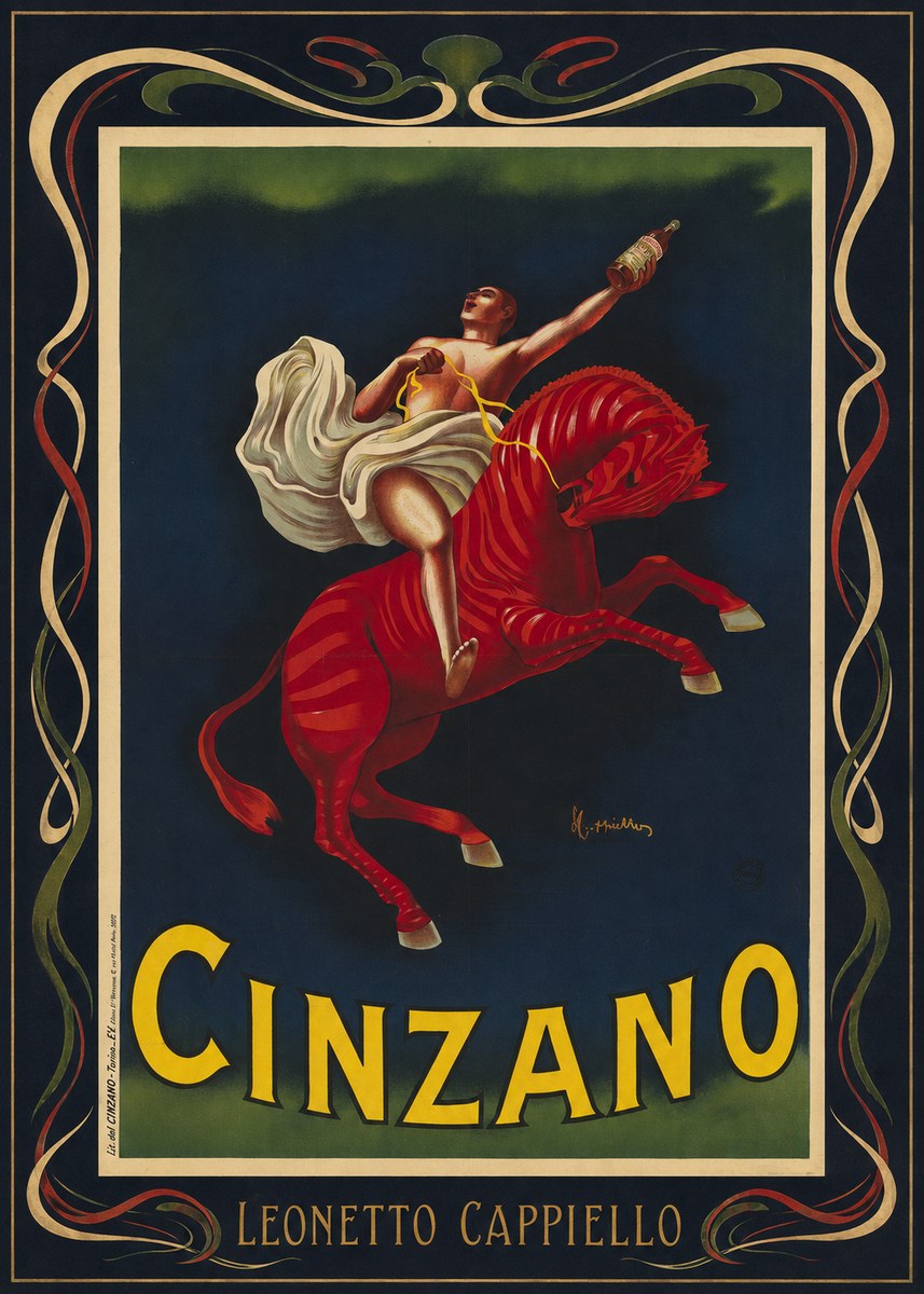 Leonetto Cappiello Cinzano No5 - Plakat