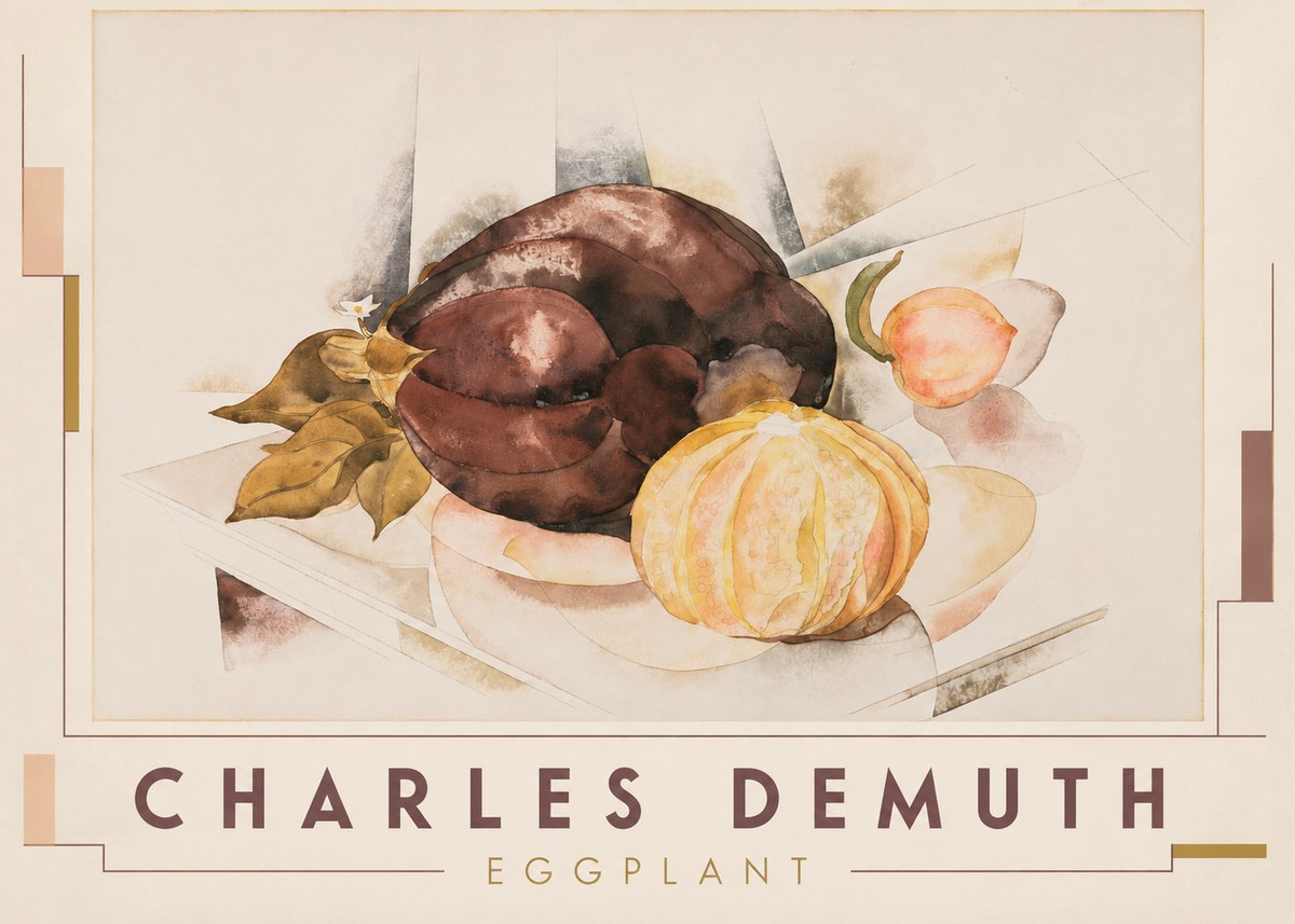Charles Demuth Eggplant No3 - Plakat