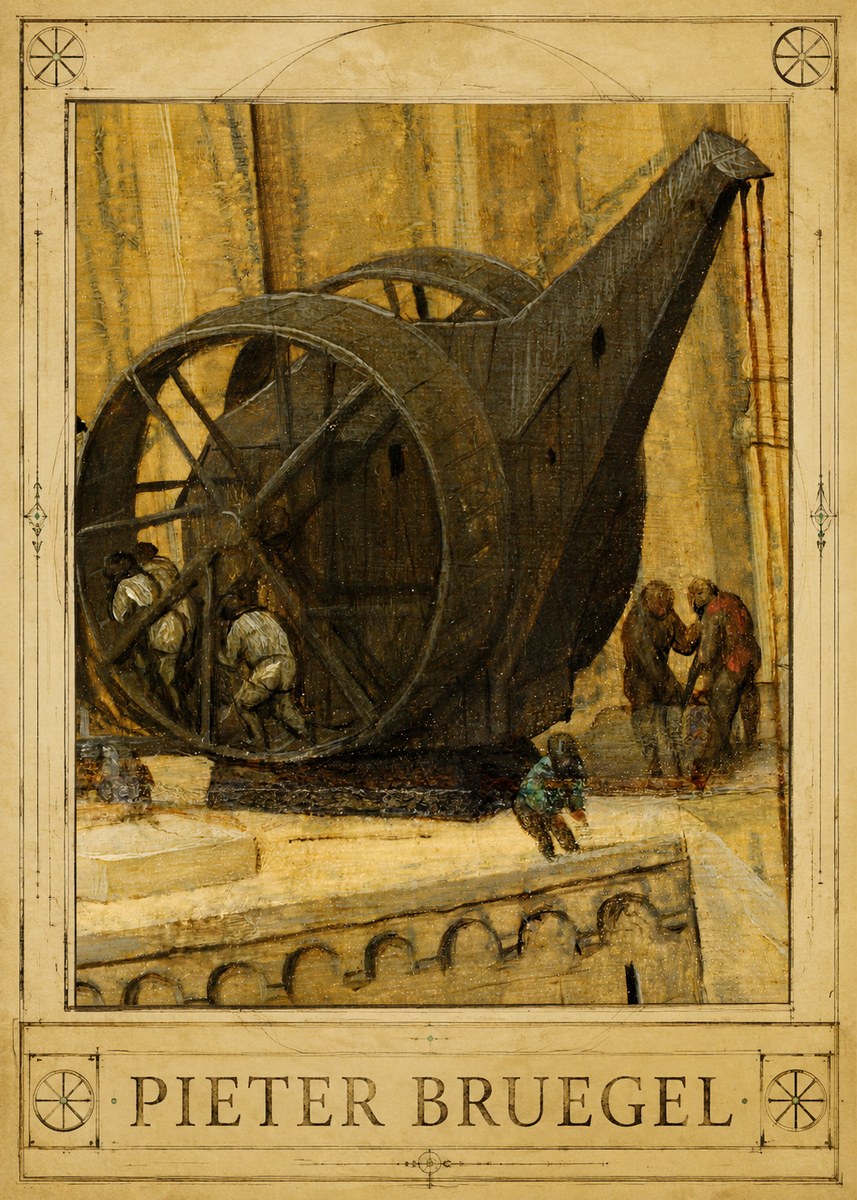 Pieter Bruegel The Crane No1 - Plakat
