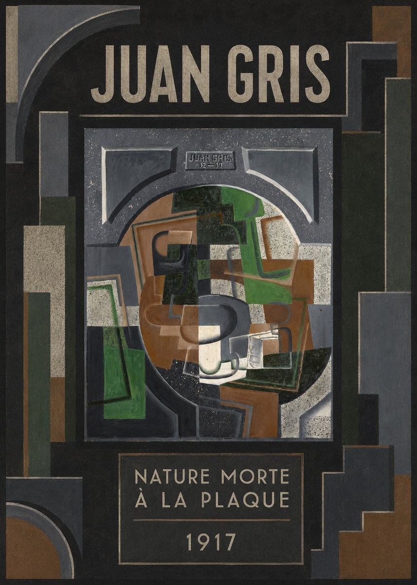 Juan Gris Nature Morte À La Plaque No4 - Plakat