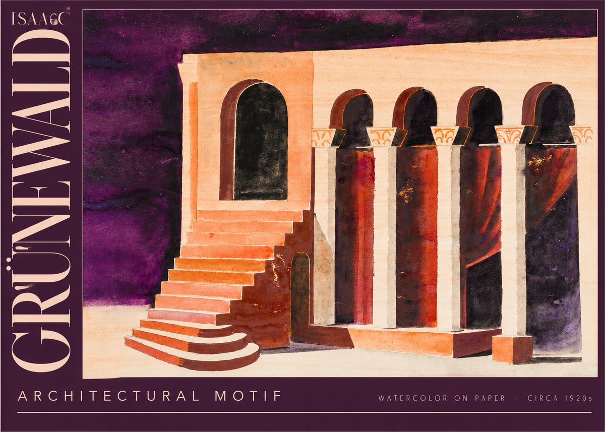 Isaac Grünewald Architectural Motif I No4 - Plakat