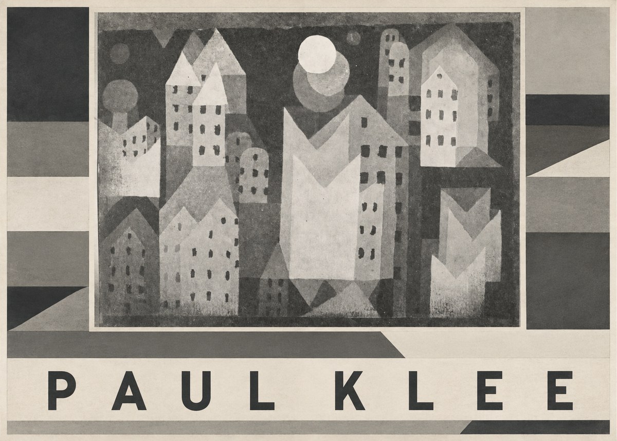 Paul Klee City of Churches No3 - Plakat