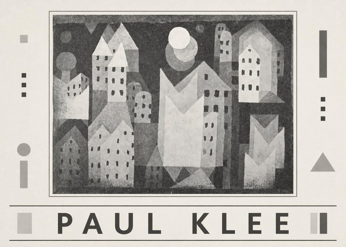 Paul Klee City of Churches No6 - Plakat