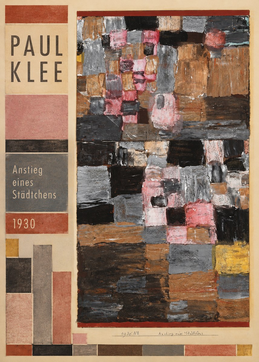 Paul Klee Anstieg Eines Städtchens No3 - Plakat