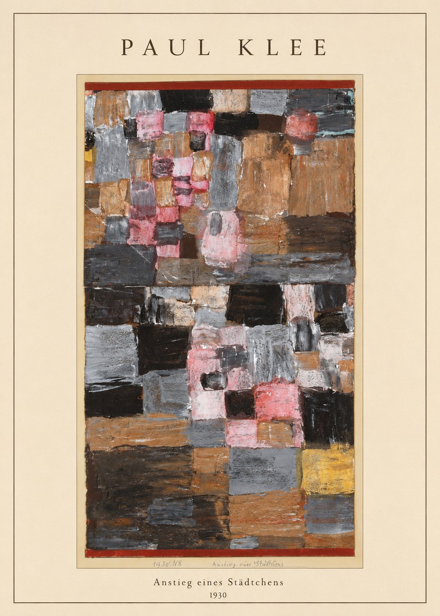 Paul Klee Anstieg Eines Städtchens No4 - Plakat