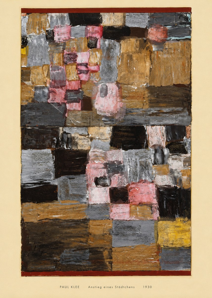 Paul Klee Anstieg Eines Städtchens No6 - Plakat