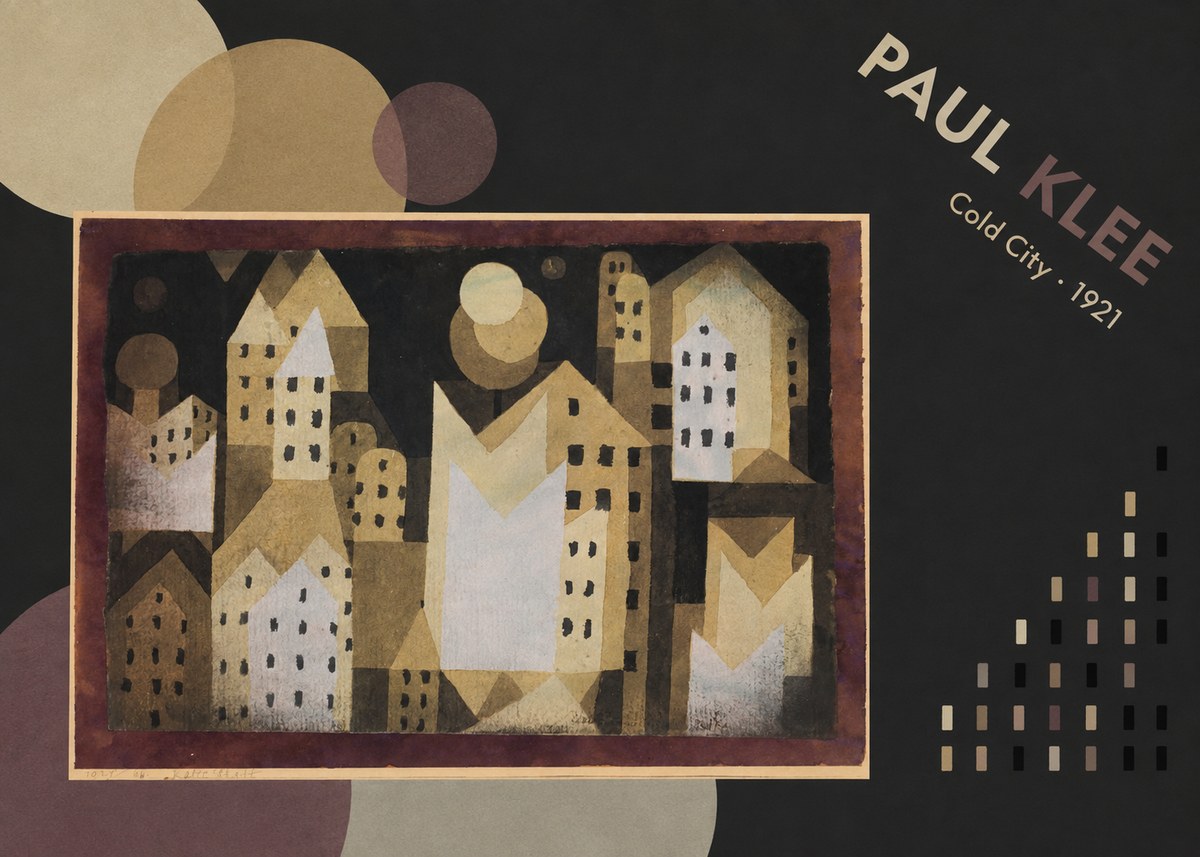Paul Klee Cold City No5 - Plakat
